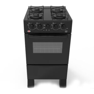 COCINA A GAS TOKYO DALLAS GLASS NEGRA 4H C/ENCENDIDO HORNO LIMPIA FACIL