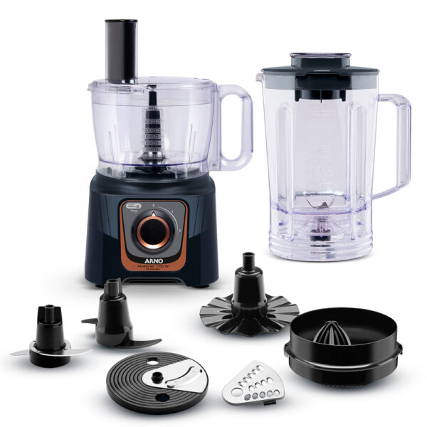 PROCESADOR ARNO MULTICHEF 7 EN 1 MOD DO165HB2 NEGRO 700W