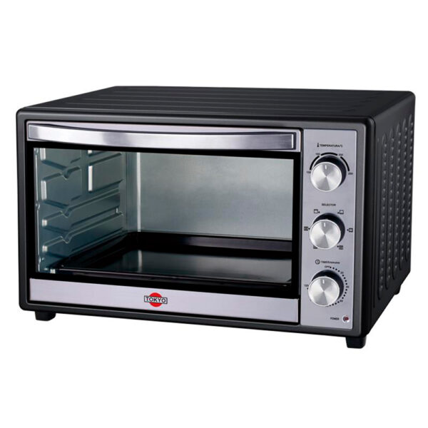 HORNO ELECTRICO TOKYO LISTO PLUS 66LTS NEGRO 2REJ/1BAND/1REC.MIG./1AGARRAD.+SELE
