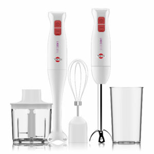 MIXER TOKYO PINK 3 EN 1 PIE INOX CON ACCESORIOS BATIDOR Y PICADOR 400W