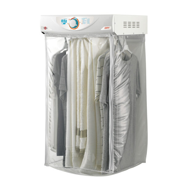 SECARROPAS COLGANTE TOKYO DRY 8KGS CON 9 ESPACIOS PARA COLGAR 65°C + ANTIARRUGAS