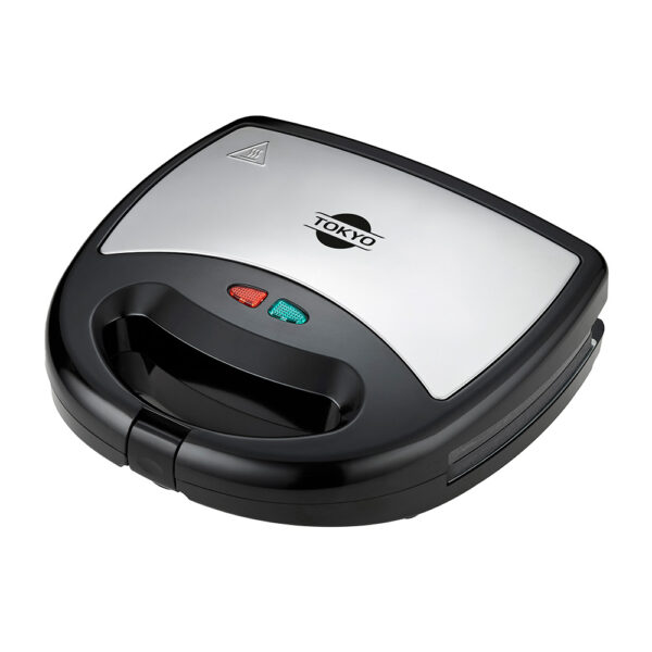 SANDWICHERA TOKYO 3 EN 1 GRILL WAFLE DONAS  NEGRO INOX